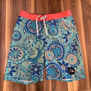 Boys Quicksilver High-Line boardshorts.